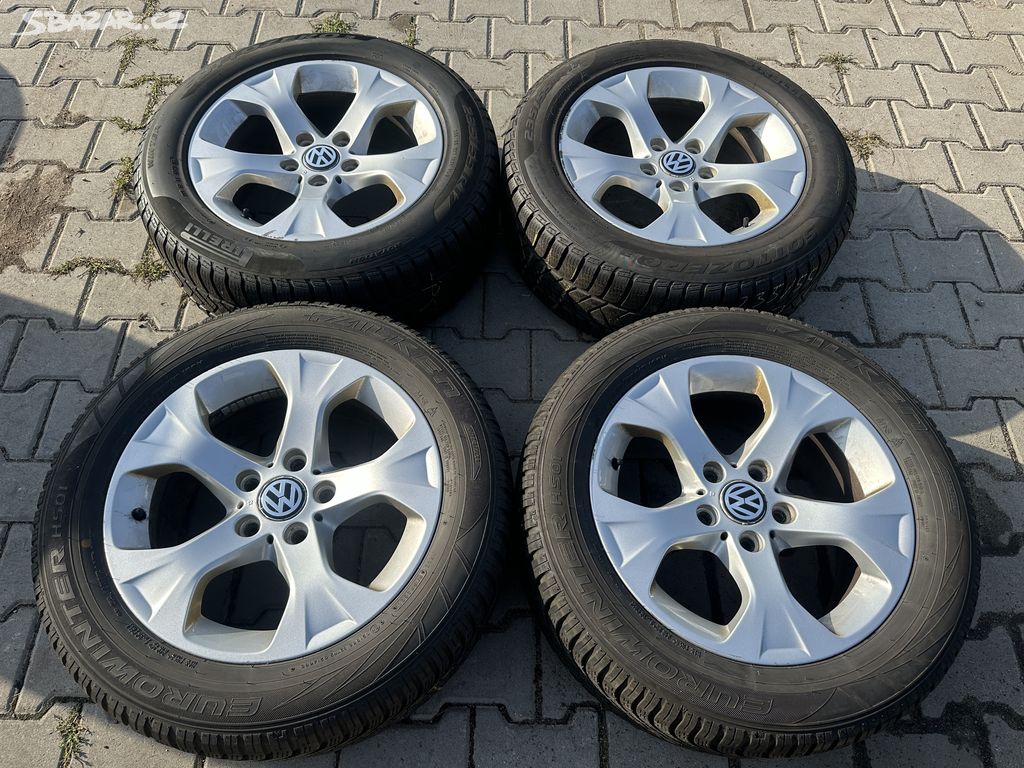 4x al kola 5x120 17 + pneu zimní 235/55 R17 103V