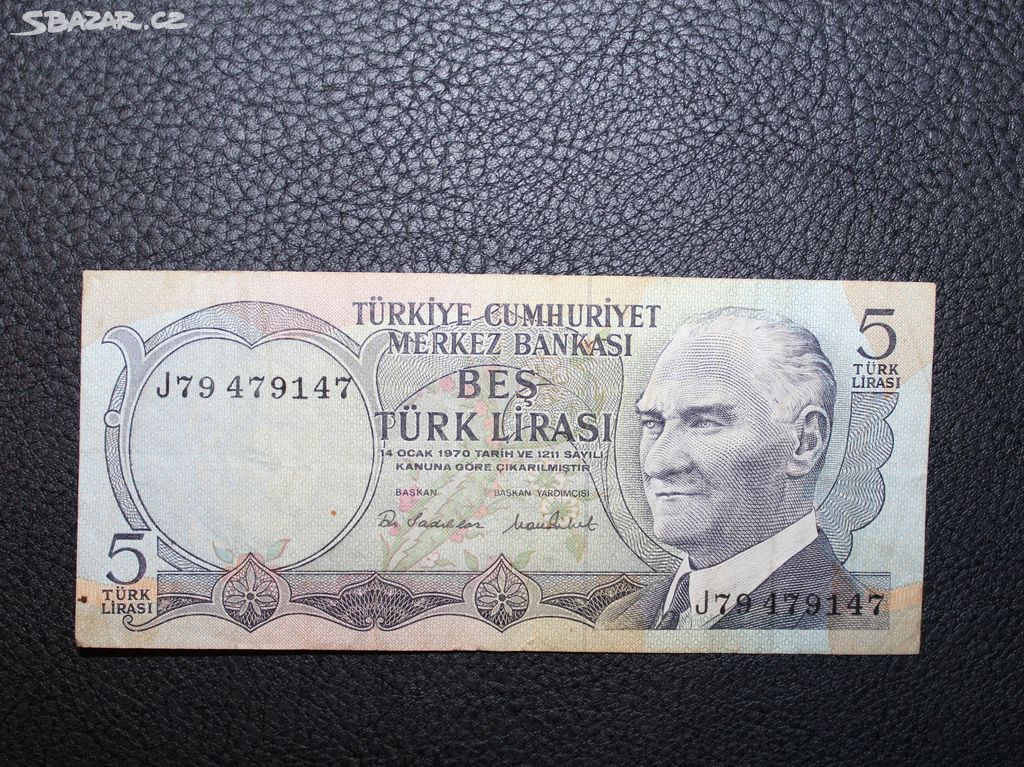 Turecko 5 Lira 1970