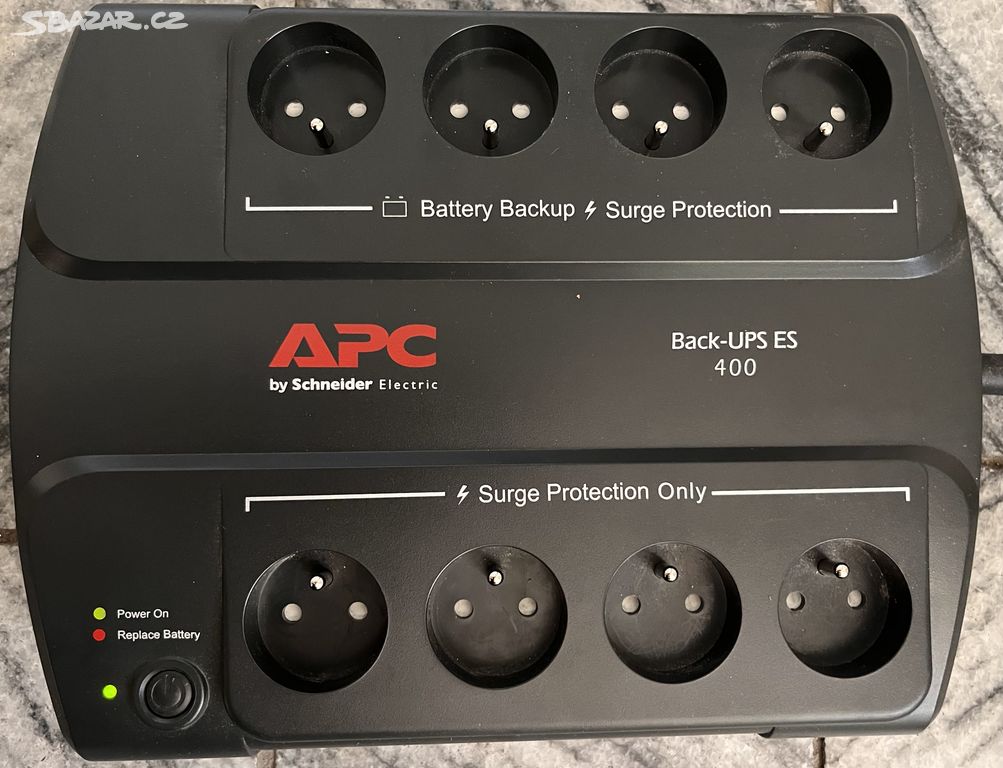 Prodám záložní zdroj APC Back-UPS ES 400