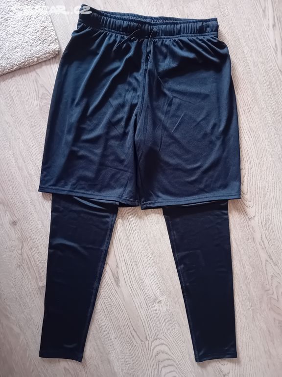 Sportovní legíny s šortkami H&M vel. 158/164