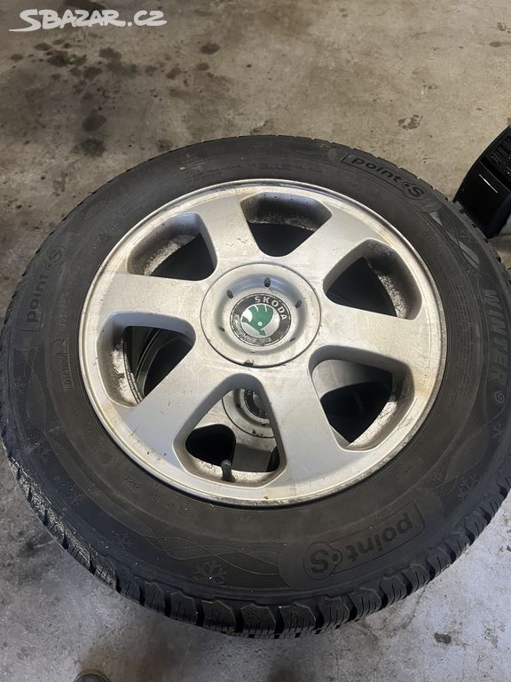 alu kola 5x100 r 15 zimní pneu jako nové 195/65