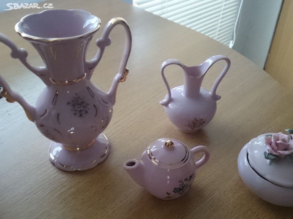 Růžový porcelán, keramika, a jiné......retro.