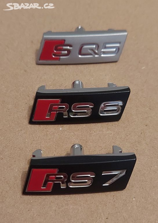 Originální znak SQ5 / RS6 / RS7 do volantu Audi