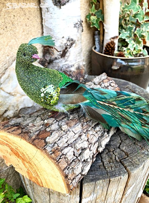 Originální Dekorace, Dárek Páv (peacock) 50 cm