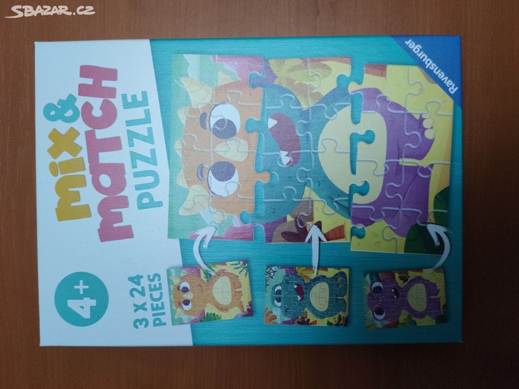 Puzzle mix & match příšerky nové