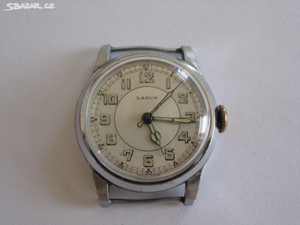 Staré náramkové hodinky LANCO, č.3220, Pěkné !!
