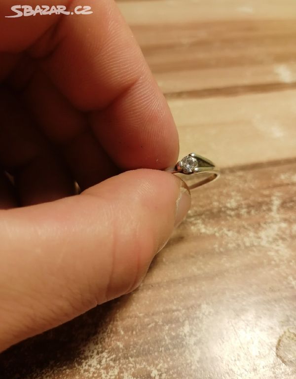starožitný stříbrný prsten 925