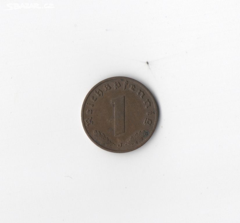 Mince Německo 1 říšský fenik 1939 J