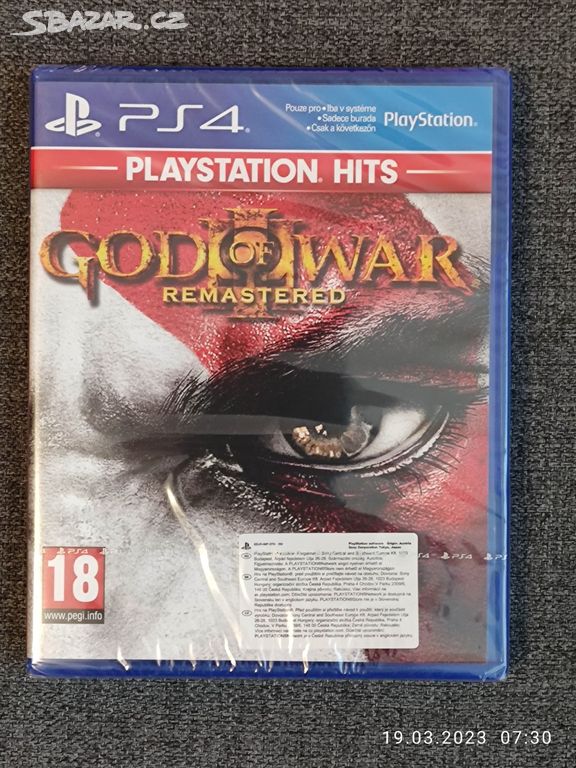 God of War III Remastered (nová ve folii pro PS4).