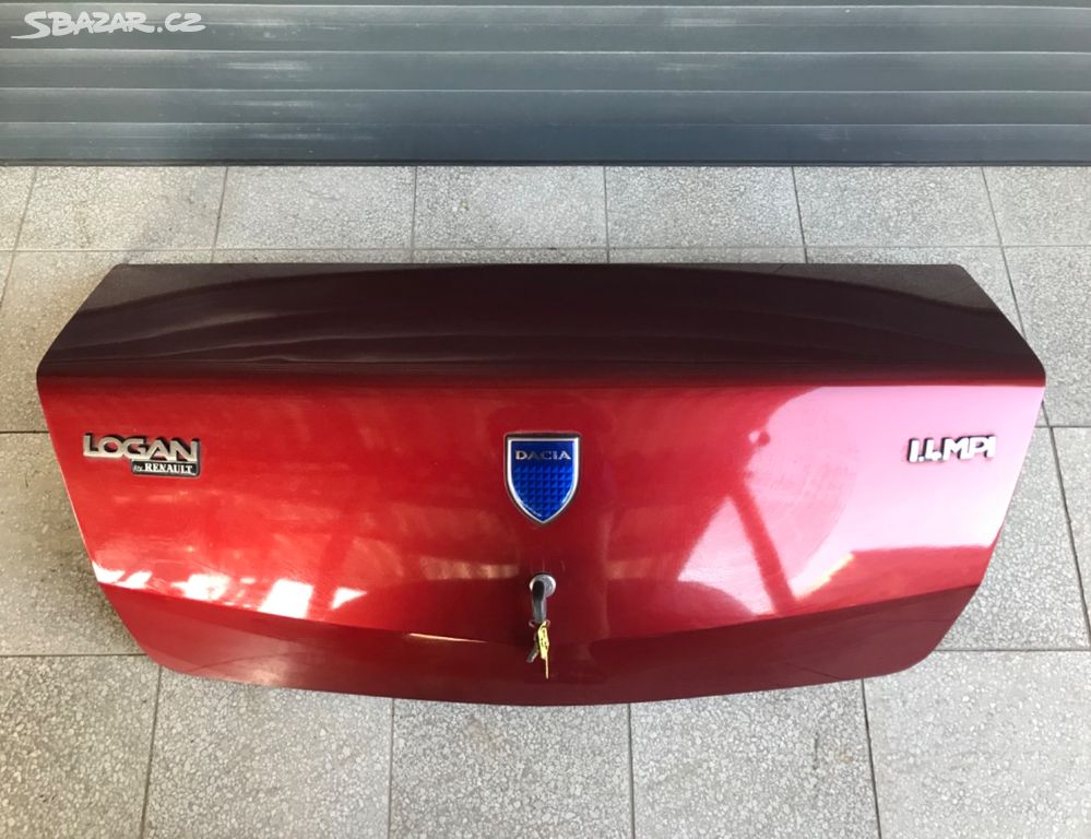 Dacia Logan zámek kufru klíč barva TE218