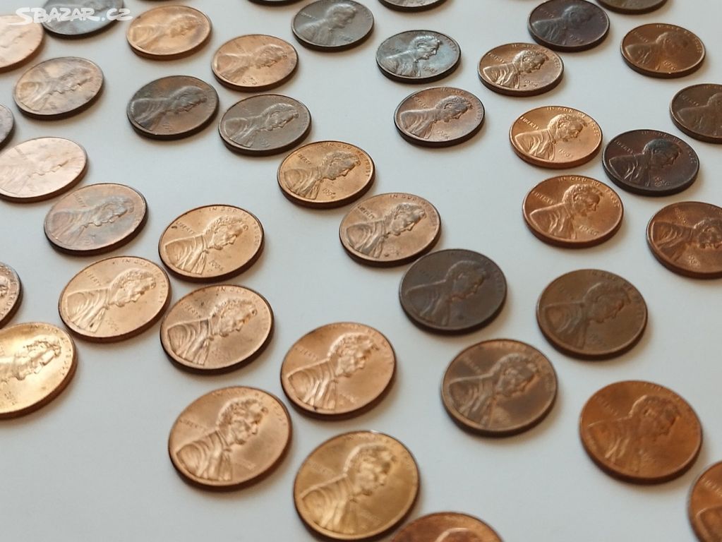 558. Sada minci Lincoln cent USA 1974-2014
