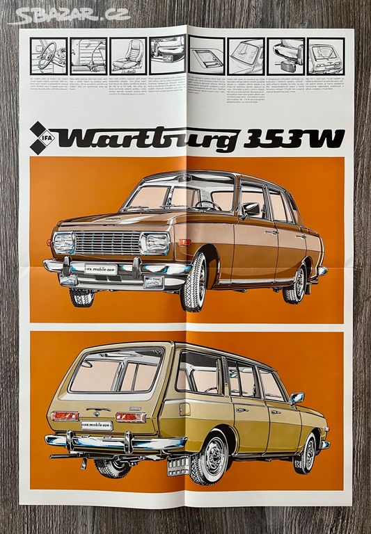 Prospekt Wartburg 353 W ( 1980 ) česky
