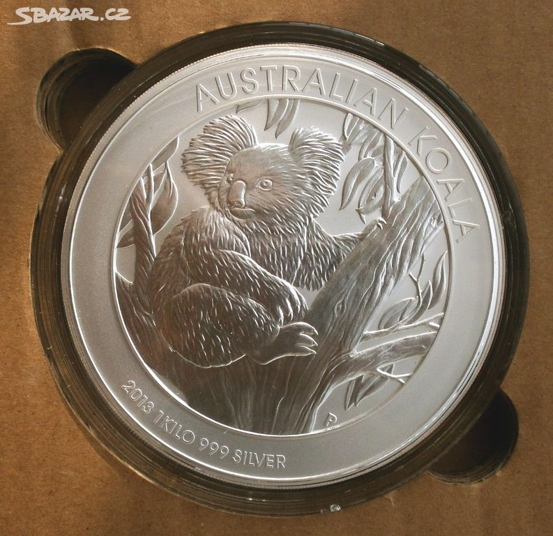 Stříbro Investiční mince 1 kg Koala 2013
