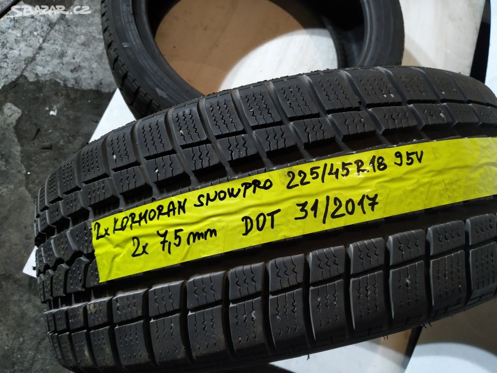 2x zimní pneu Kormorán 225/45 R18