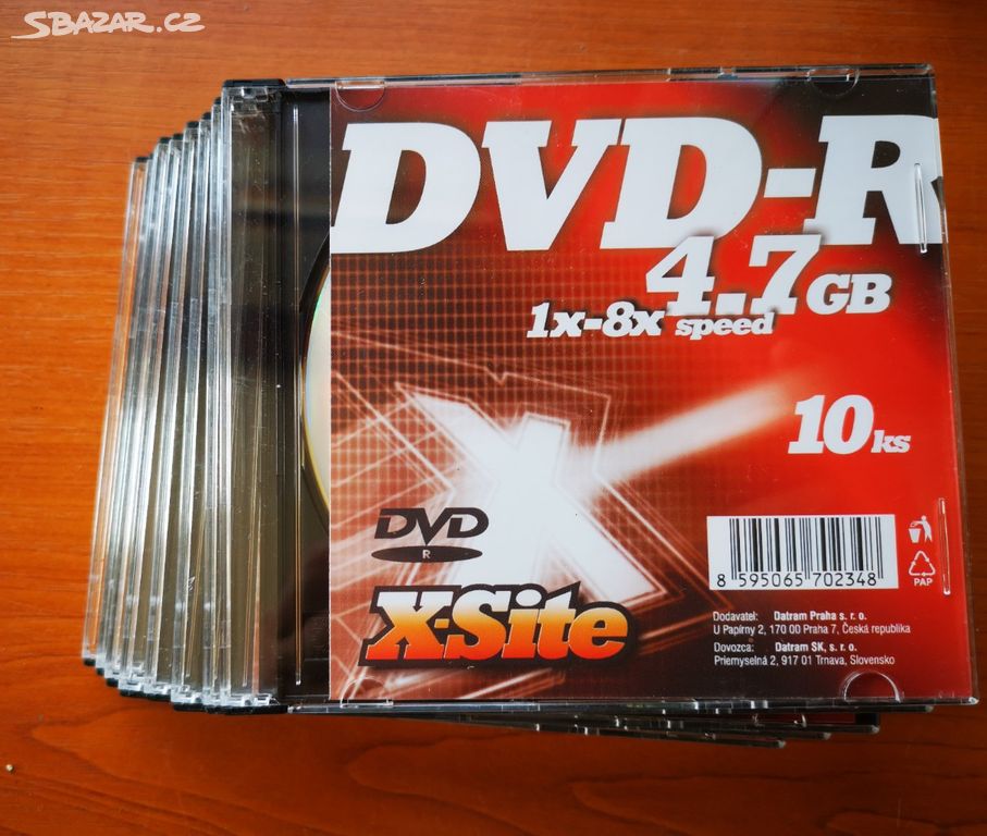 DVD - R   4,7GB - 10 kusů