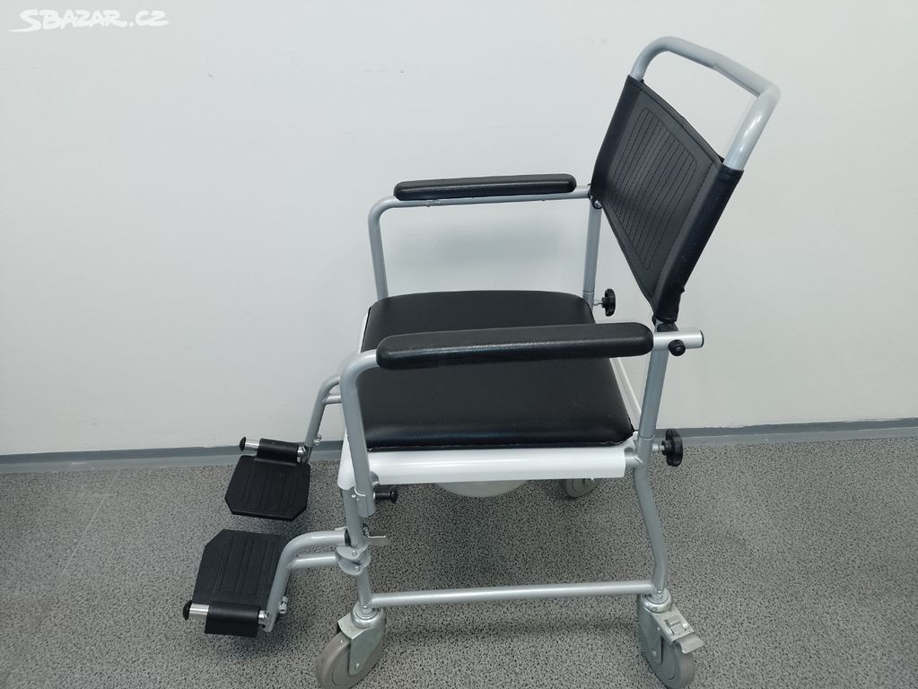 Toaletní invalidní vozík pojízdný,. 2.199-