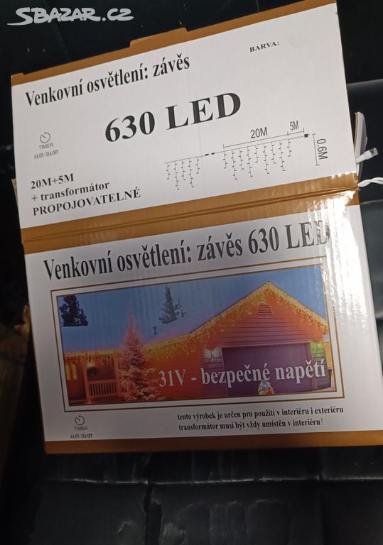 Led VÁNOČNÍ SVĚTELNÝ LED ZÁVĚS 20 +5 m