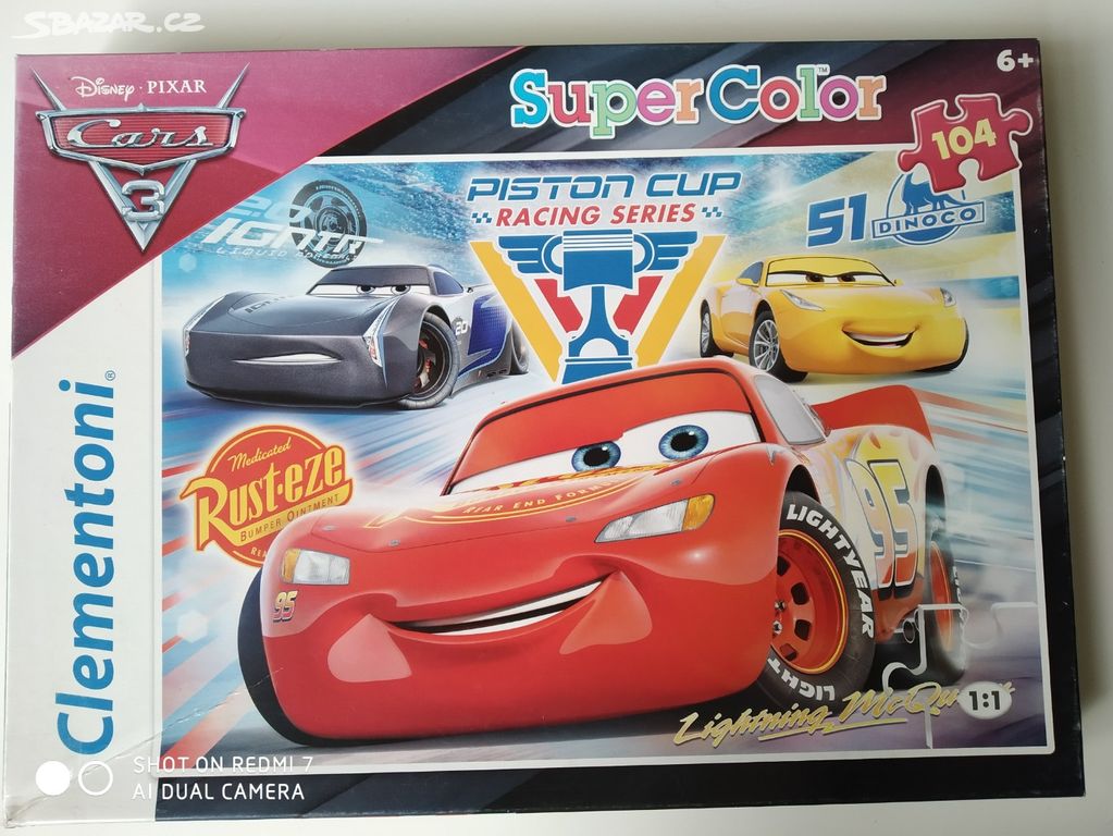 PUZZLE CARS/ AUTA BLESK MC QUEEN 104 ks