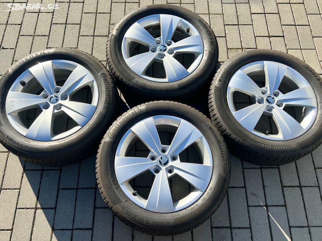 Superb - 17" Triton + zimní 215/55 R17 Continental