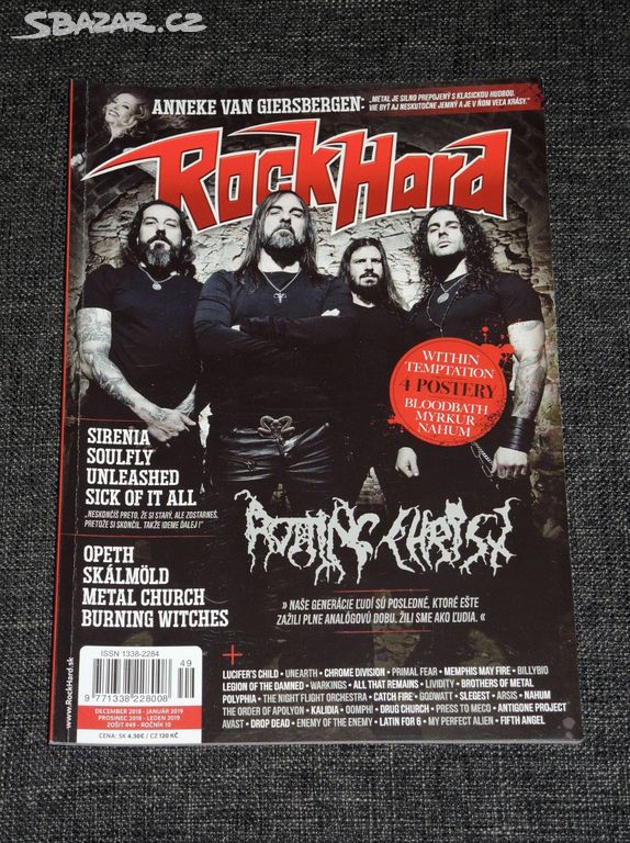 Prodám metalový časopis Rock Hard - Číslo 49