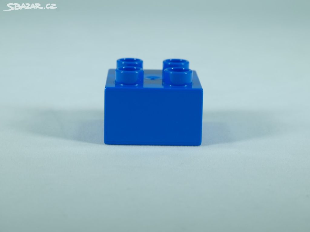 LEGO DUPLO kostka/cihla 2x2 - modrá