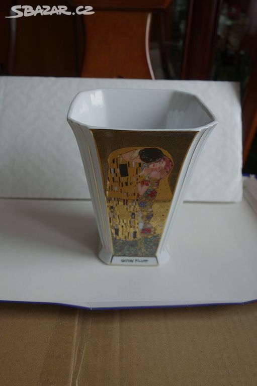 Krásná,starší porcelánová váza Gustav Klimt Goebel