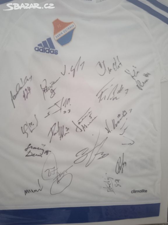 podepsaný dres hráči Baník Ostrava z roku 2017