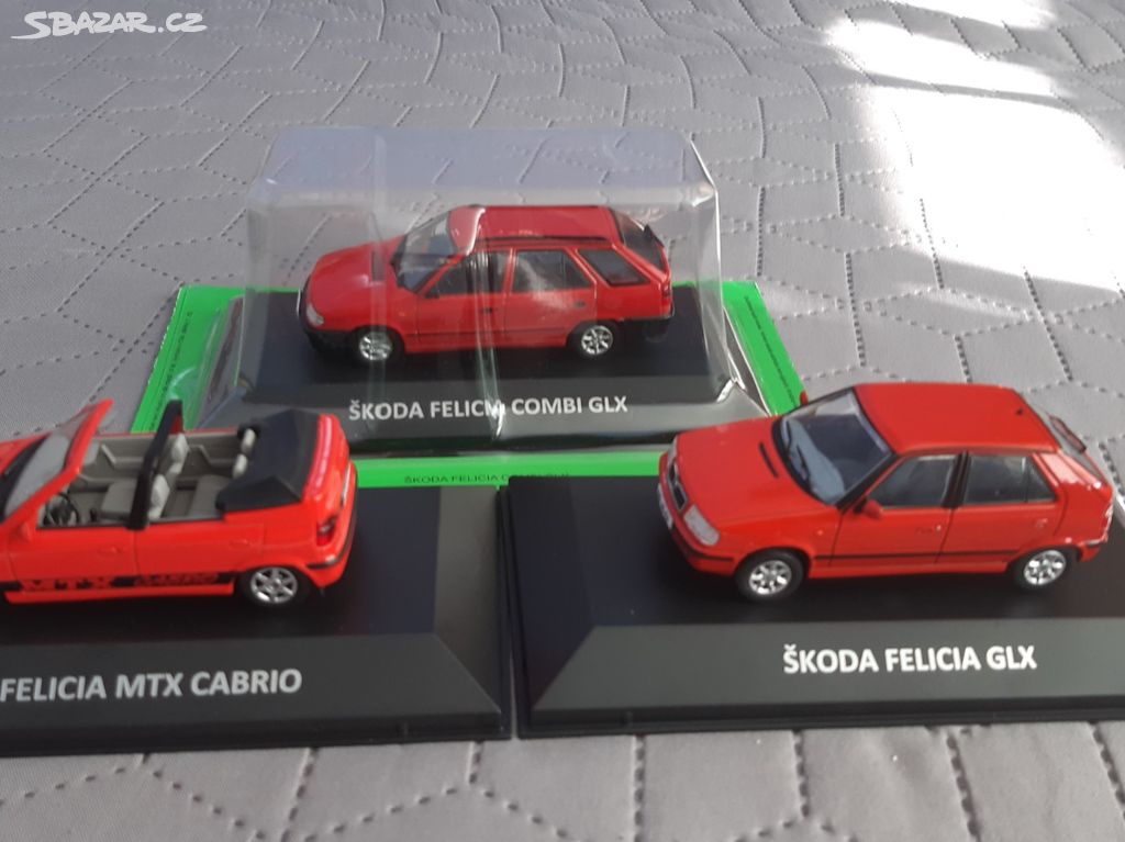 Set modelů Škoda Felicia.