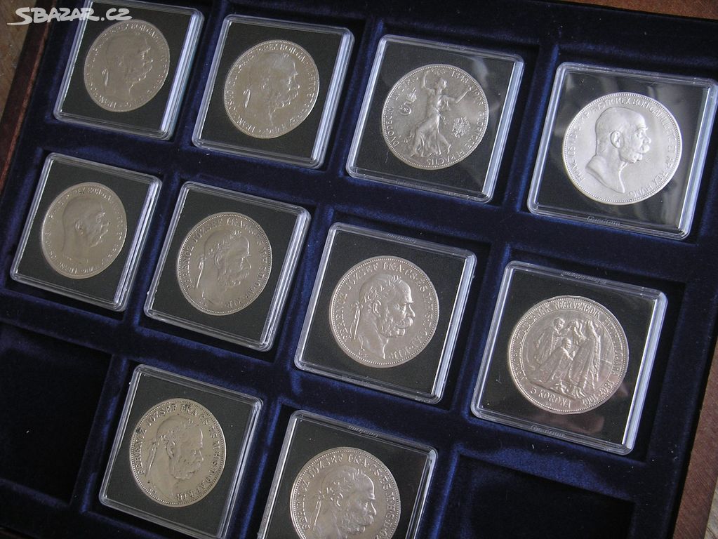 Sbírka stříbrných R-U pětikorun Františka Josefa