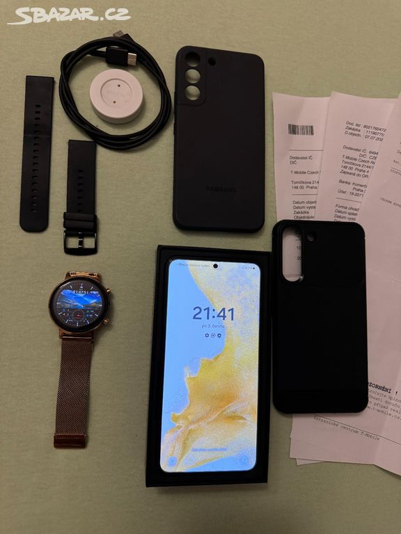 Samsung Galaxy S22 256Gb+chytré hodinky Huawei GT2