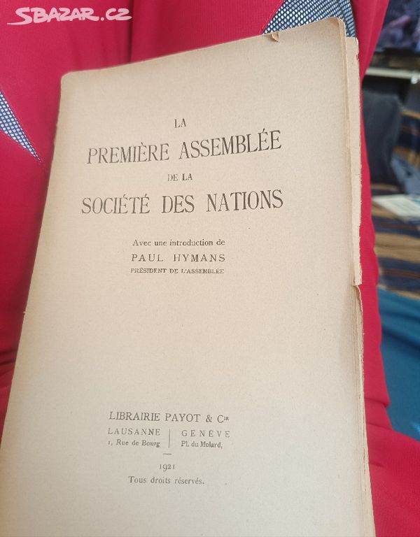 La premiere assemblee de la societe děs nations