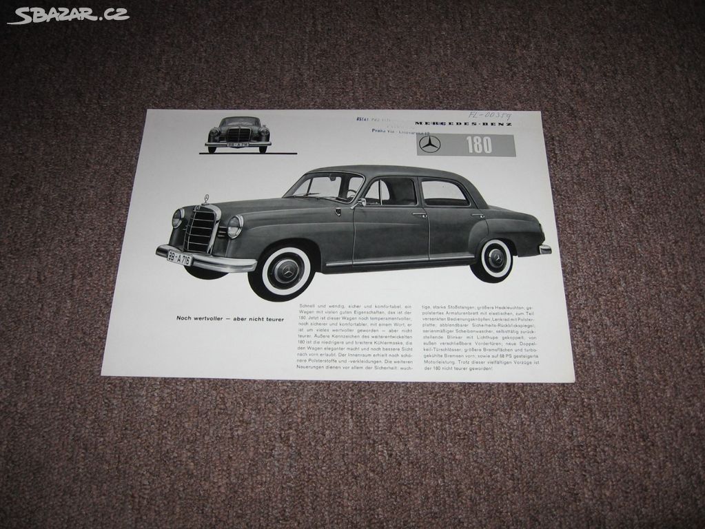Mercedes-Benz prospekt 1959.