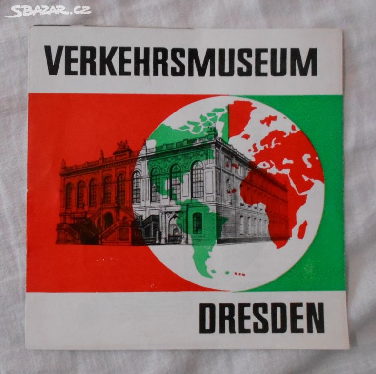 leták Verkehrsmuzeum Dresden - Muzeum dopravy 1976