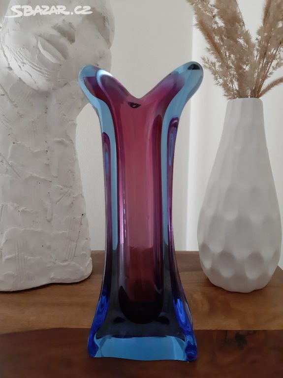 Luxusní váza z hutního skla - Egermann