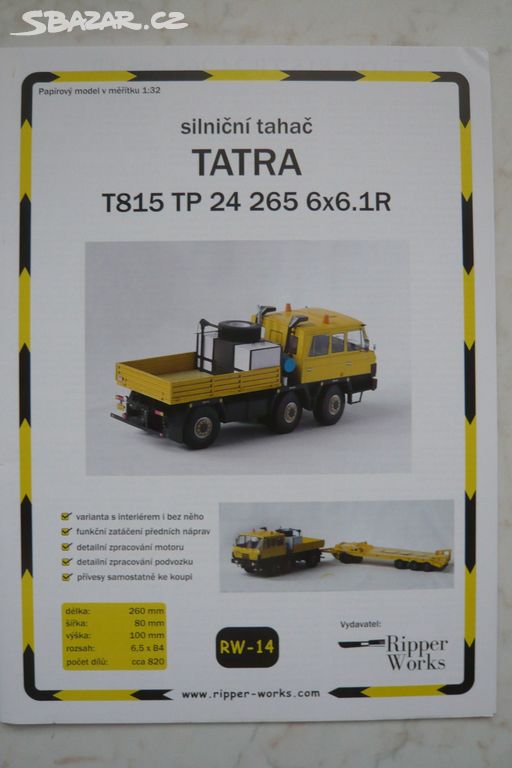 Papírový model Tatra T815 TP 24 265 6x6.1R