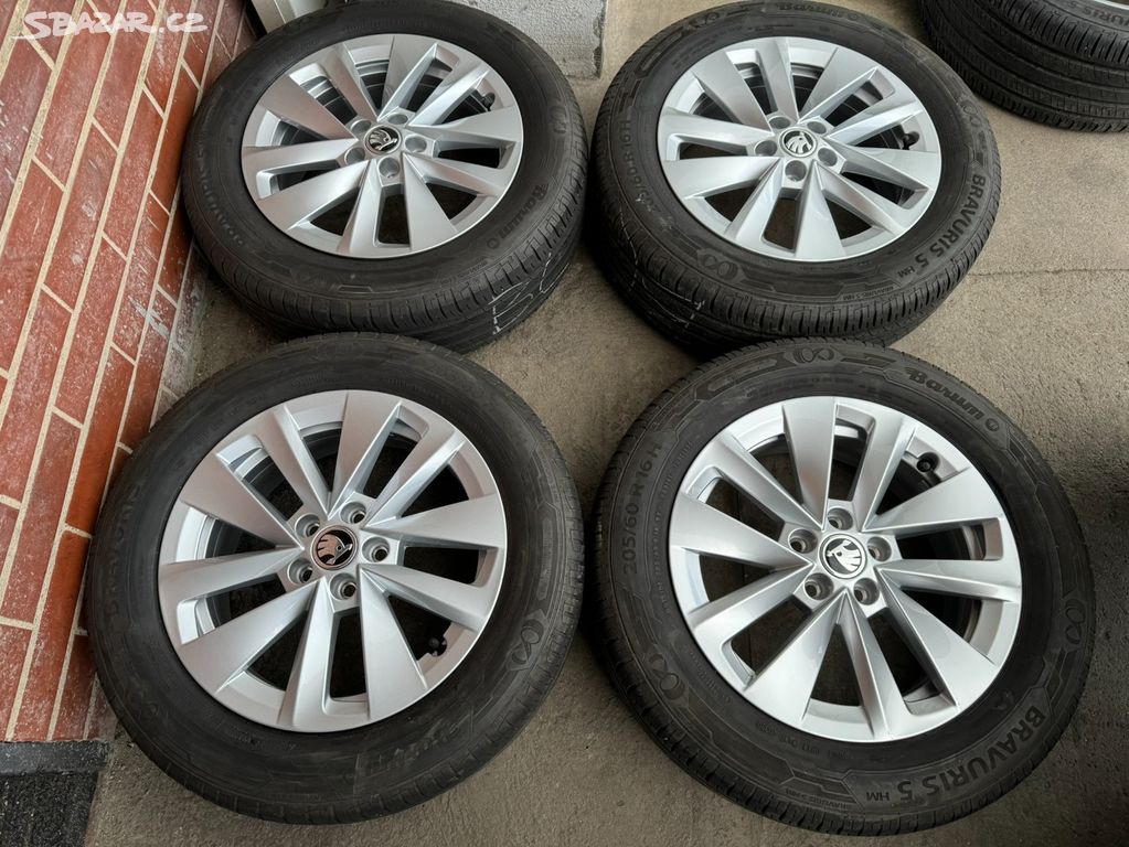 Alu 16" 5x100, orig. škoda Cortadero,Kamiq,zánovní