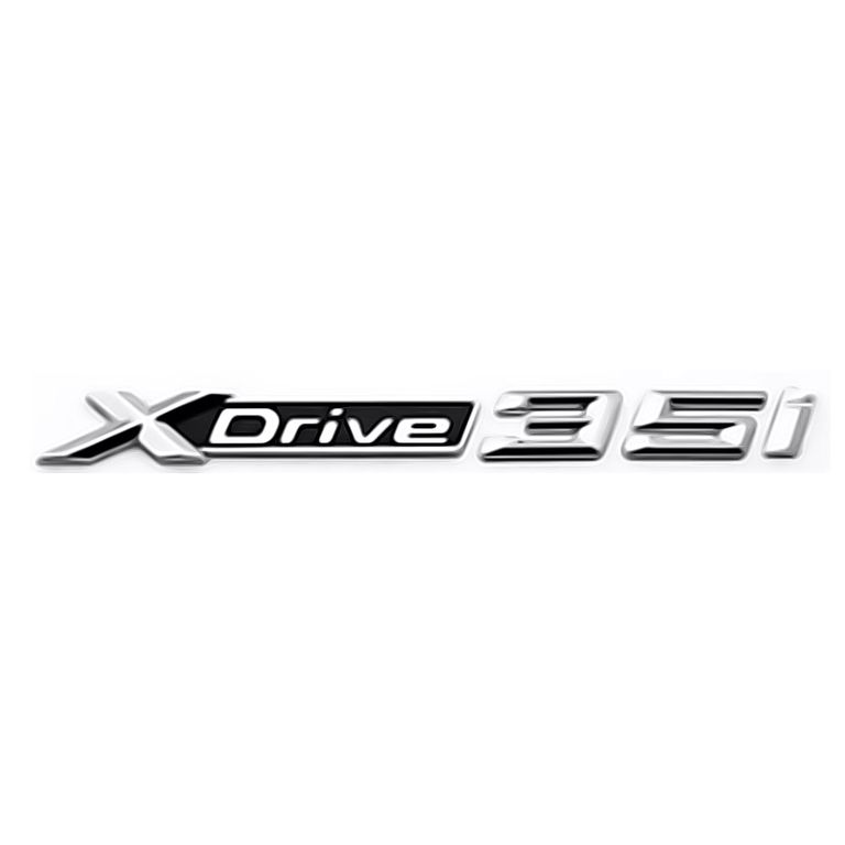 BMW XDrive 3.5i nápis chromovaný