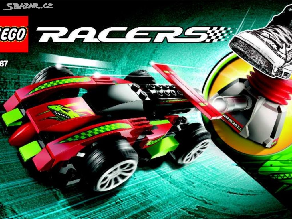Lego Racers auta 4ks, nic nechybí
