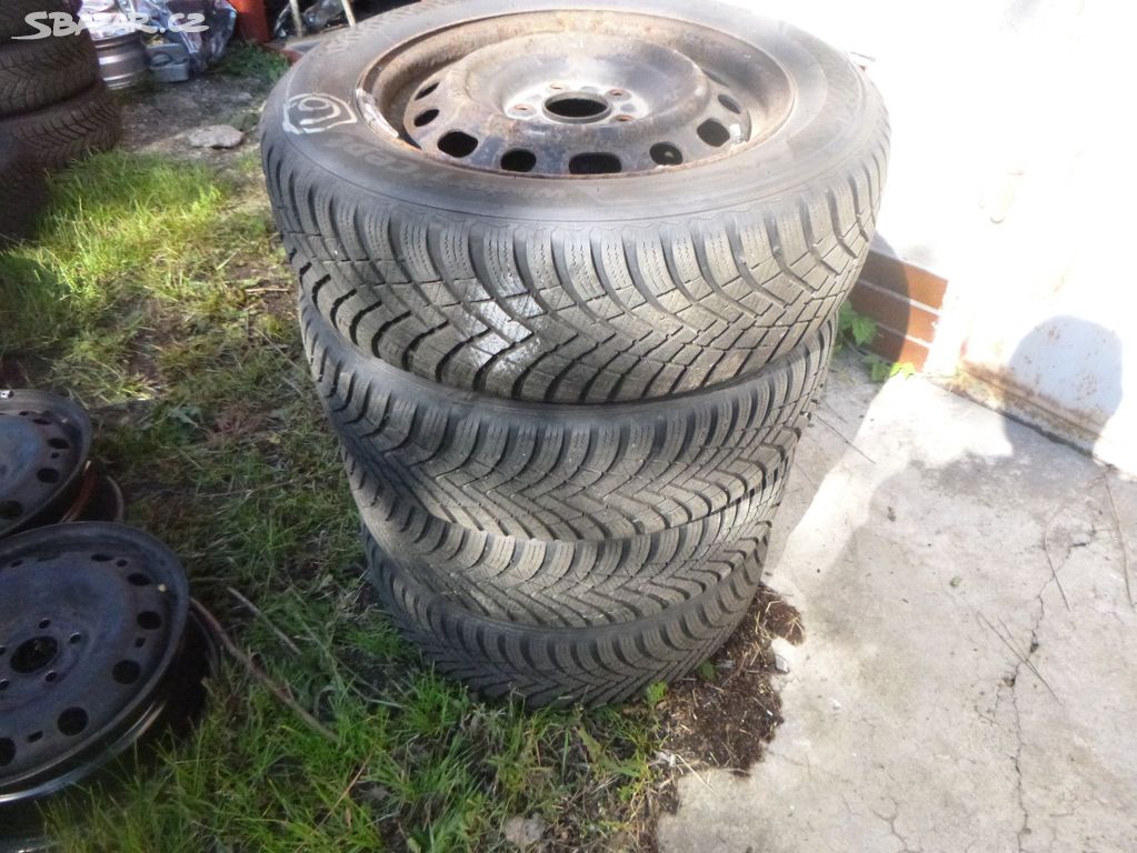 4x disk (5x114,3) zimní pneu hankook 205/60 r16