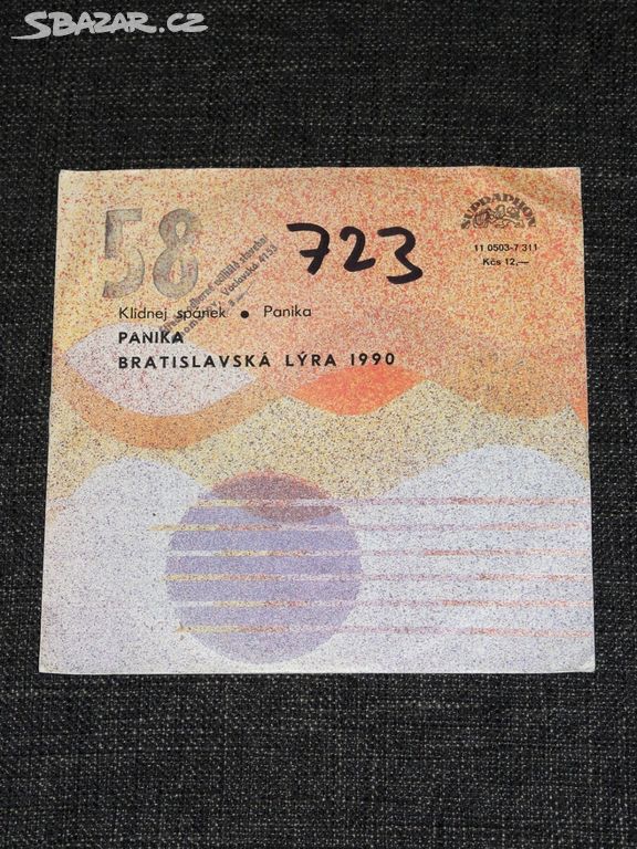 7" singl Panika - Klidnej Spánek / Panika (1990).