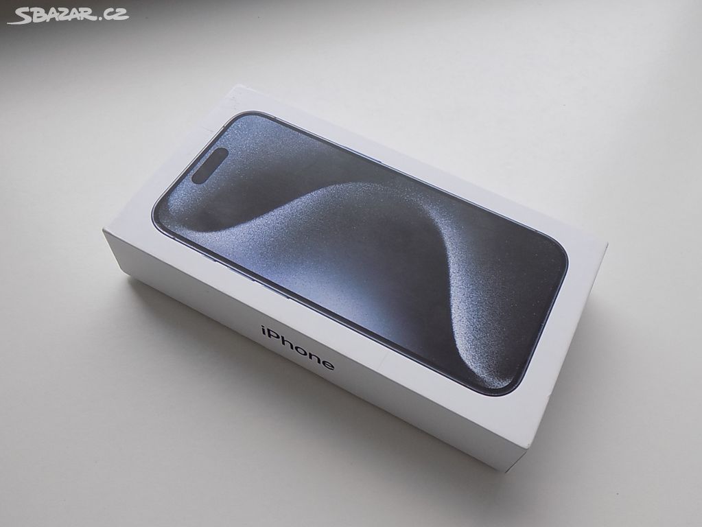 APPLE iPhone 15 Pro 128GB Modrý Titan -ZÁRUKA-NOVÝ
