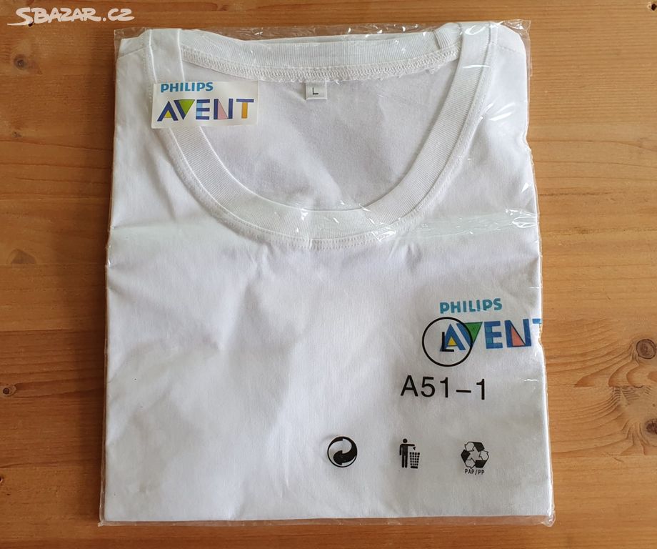 Tričko Philips Avent bílé, nové originál balené