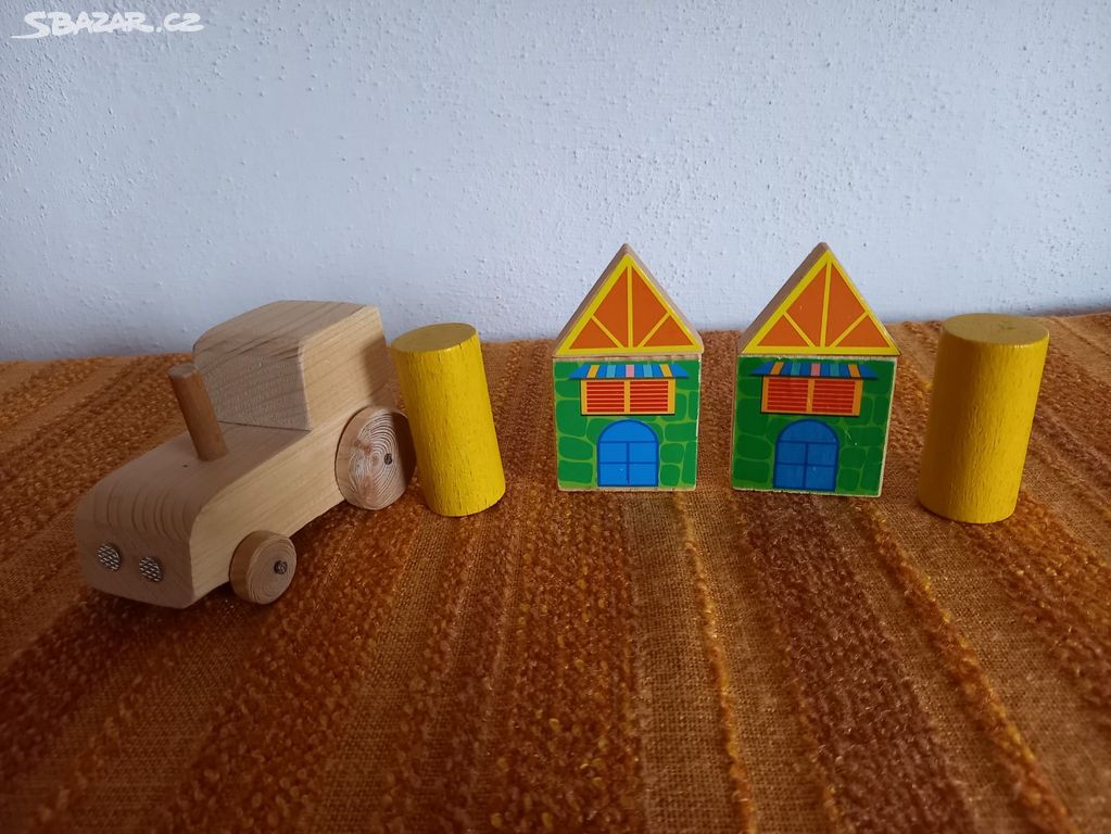 Dětské dřevěné hračky, skládačky