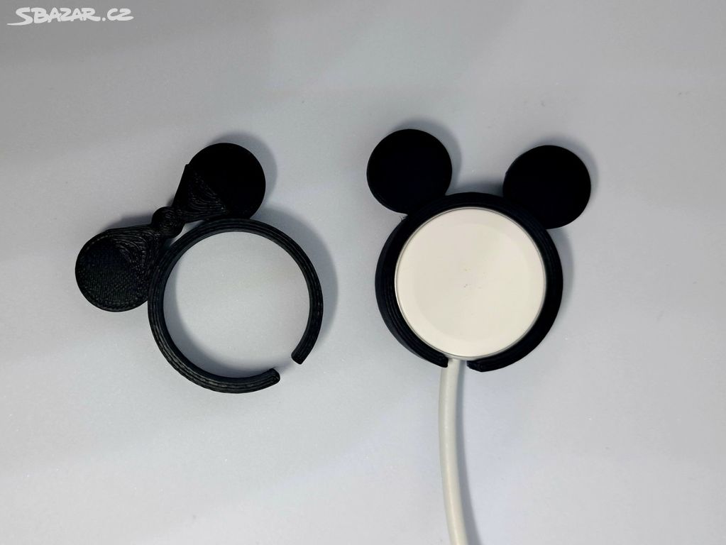 Krytka na nabíječku Apple Watch Mickey a Minnie