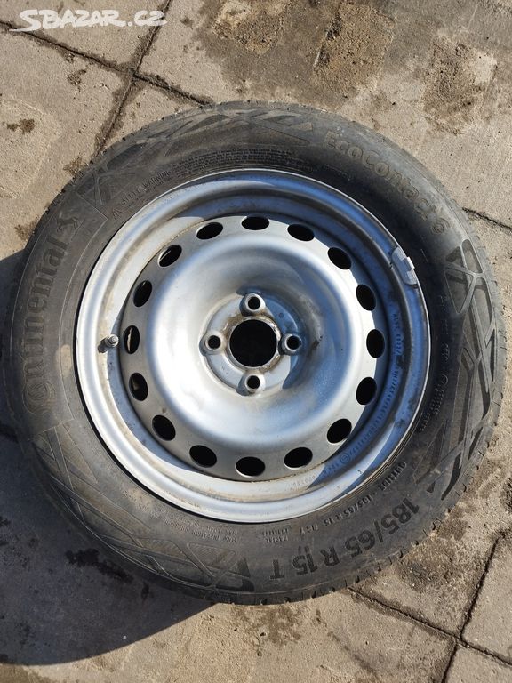 15" PLECHOVÉ DISKY 4x100 (PNEU, SENZORY)- TOP STAV