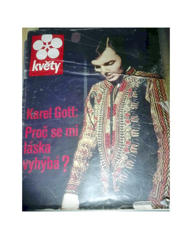 RETRO týdeník KVĚTY - Karel Gott - 7.2.1970