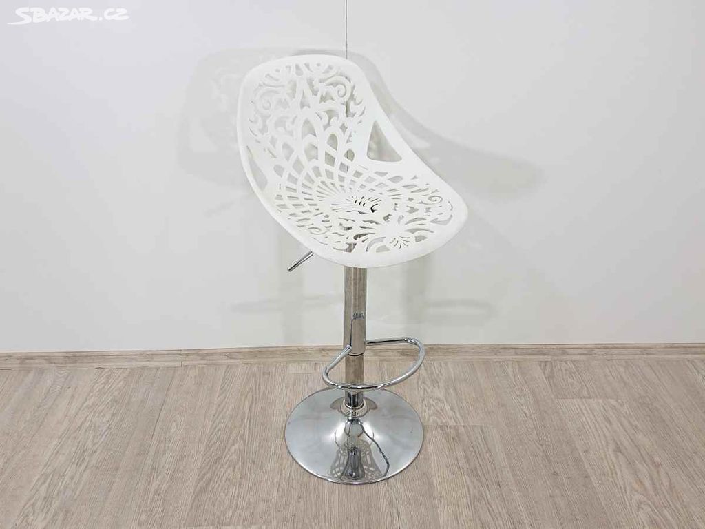 Bílá barová židle Ornament Kare Design