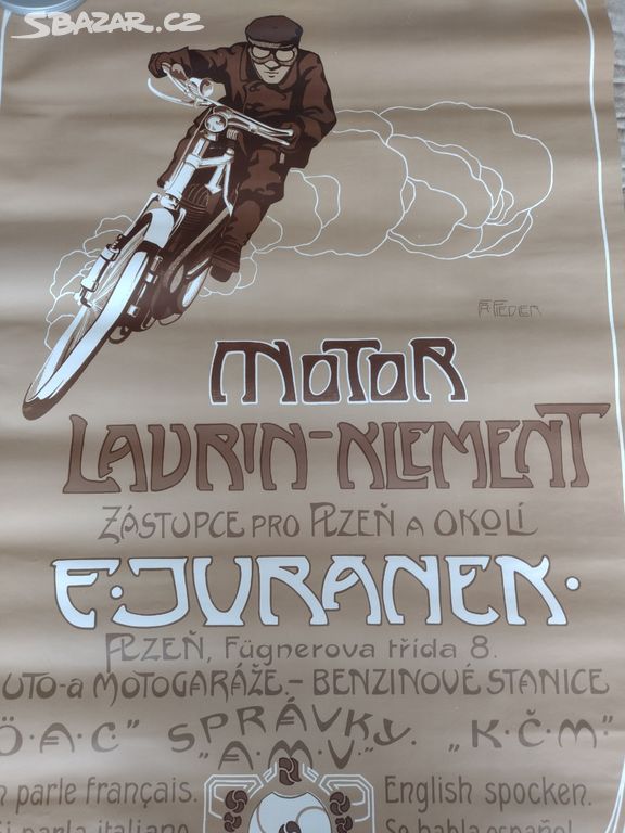 Retro plakát Laurin a Klement