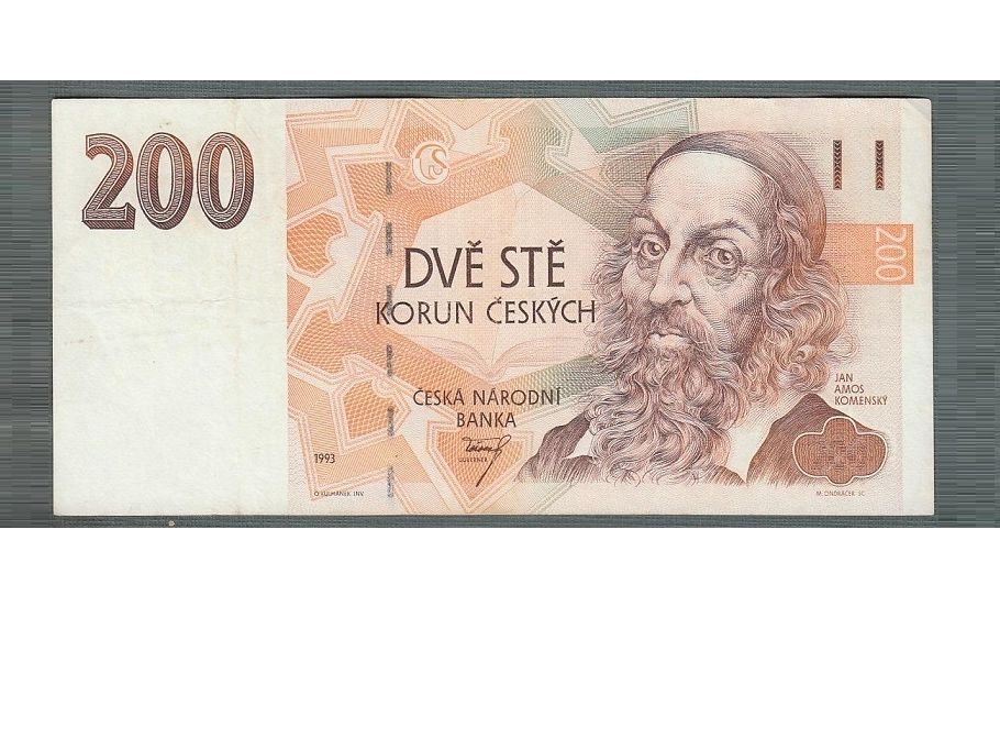 Staré bankovky 200 kč 1993 VZÁCNÁ serie A !