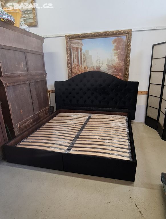 Nová sametové postel 180x200 cm